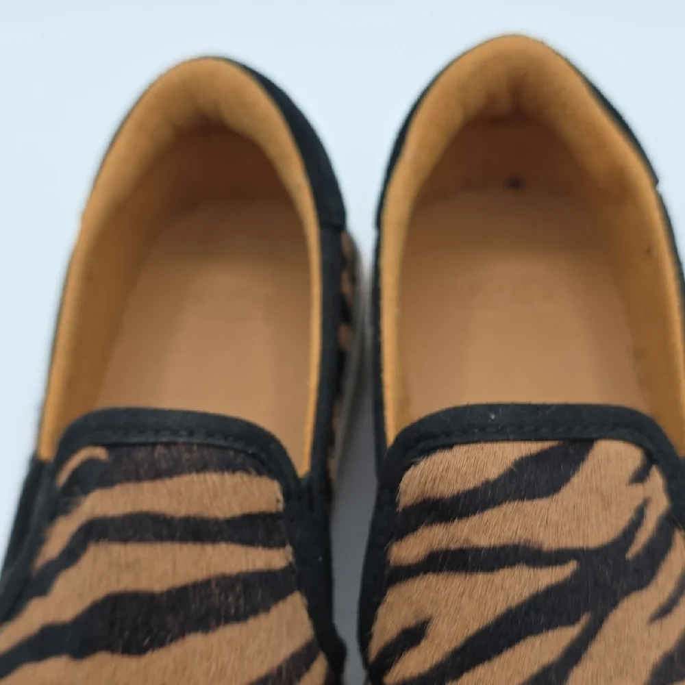 UGG Brown and Black Animal Print Loafers